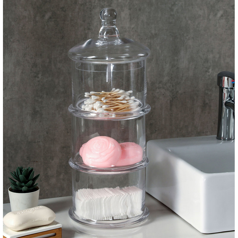 Red Barrel Studio® 3 Piece Bathroom Storage Container | Wayfair